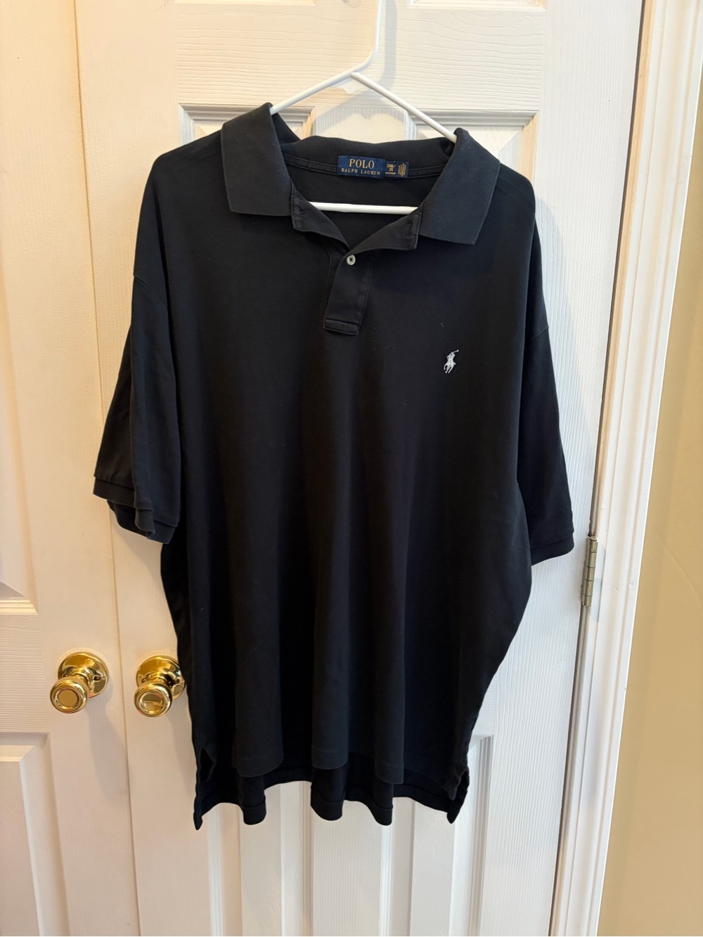 Ralph Lauren Black Men’s Polo Shirt with White Pony Logo